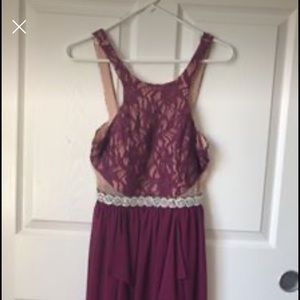 Purple burgundy dress for winter formal/homecoming